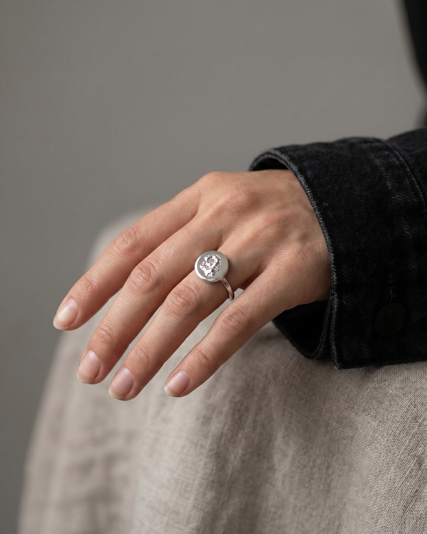 Classic Disc Ring | 925 Silver