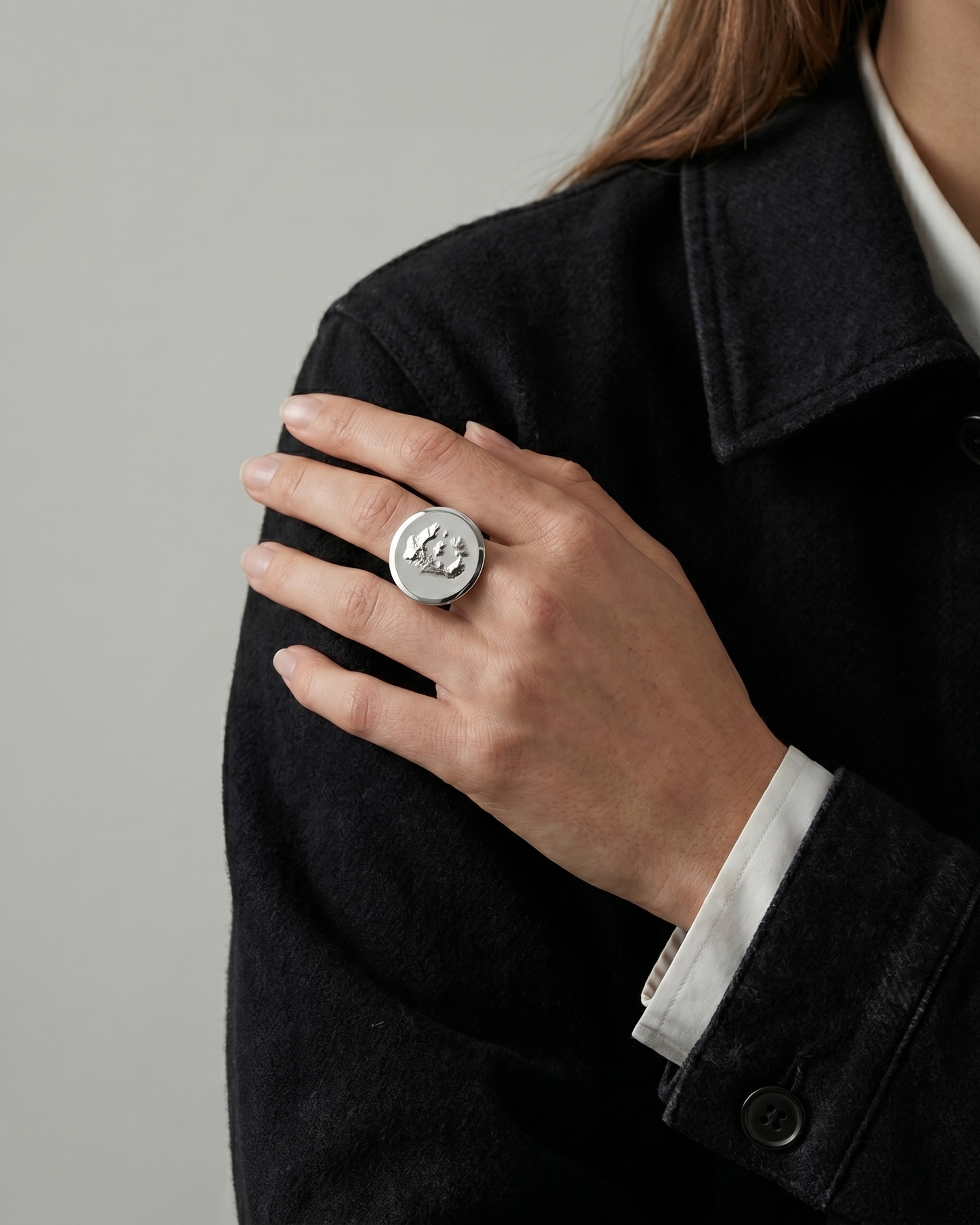 Statement Disc Ring | 925 Silver