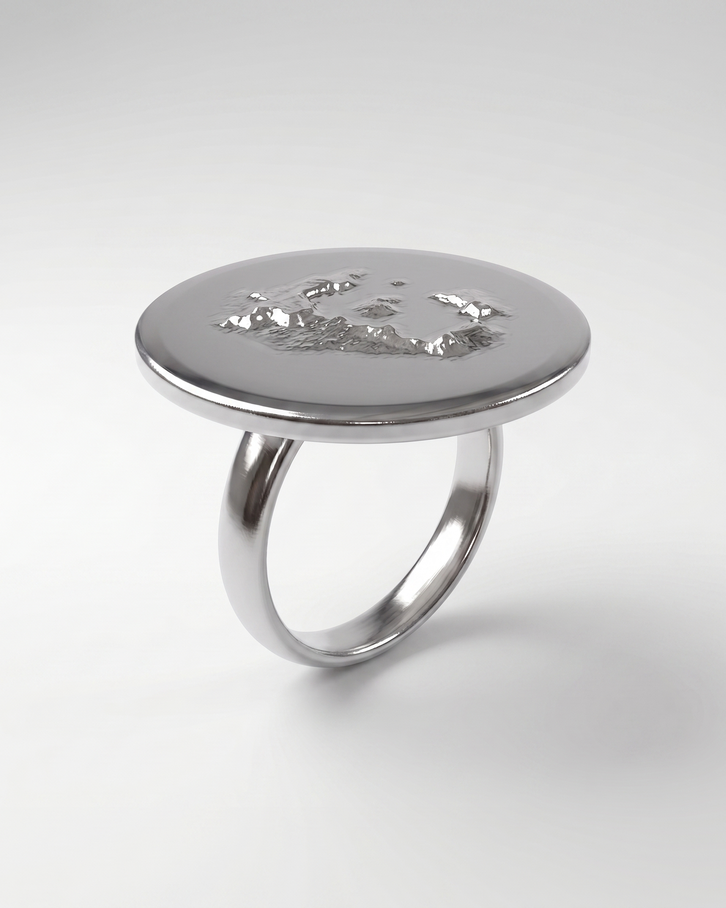 Statement Disc Ring | 925 Silver