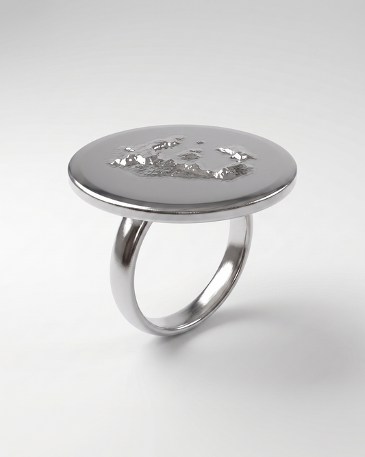 Statement Disc Ring | 925 Silver
