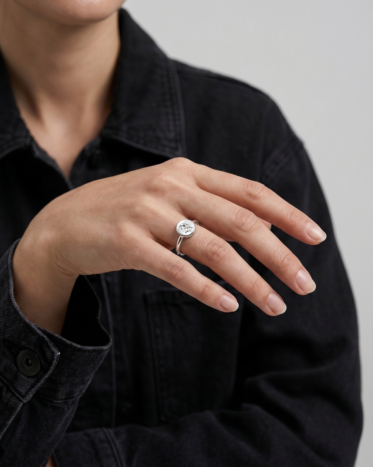 Subtle Disc Ring | 925 Silver