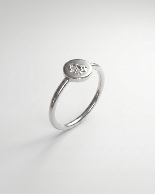 Subtle Disc Ring | 925 Silver