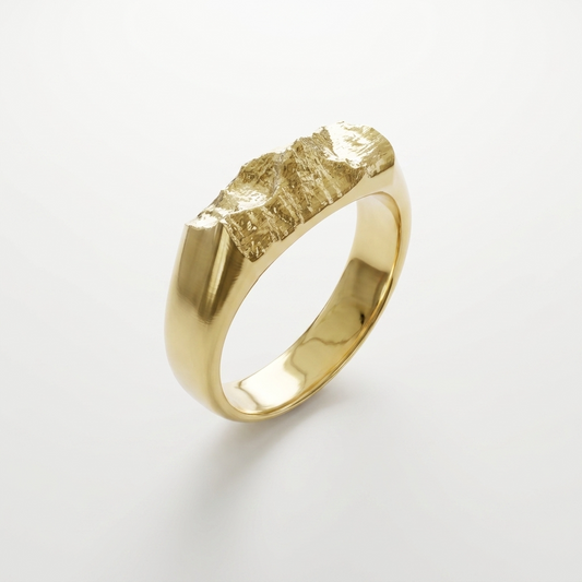 Subtle Signet Ring | 9k Gold